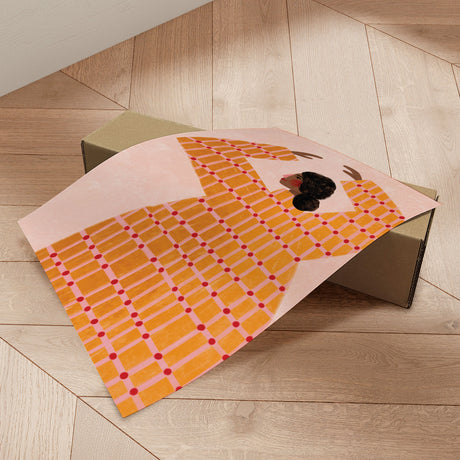 Plakat - The Woman With the Checked Dress - Bea Müller - Incado