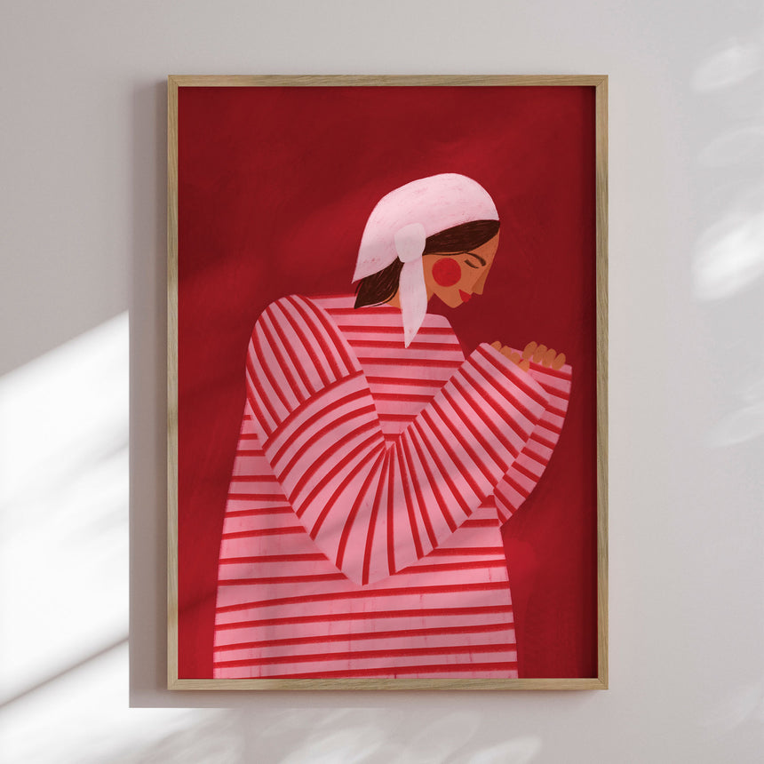 Plakat - The Woman With the Red Stripes - Bea Müller