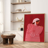 Plakat - The Woman With the Red Stripes - Bea Müller