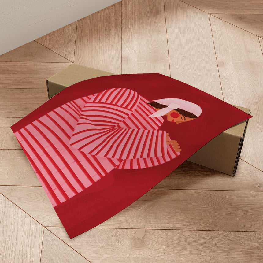 Plakat - The Woman With the Red Stripes - Bea Müller