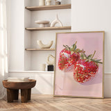Plakat - Sparkling Strawberries - Melloi Art Prints