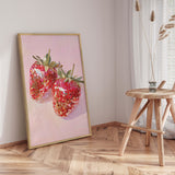 Plakat - Sparkling Strawberries - Melloi Art Prints