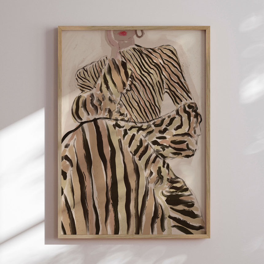 Plakat - Zebra Elegance - Treechild