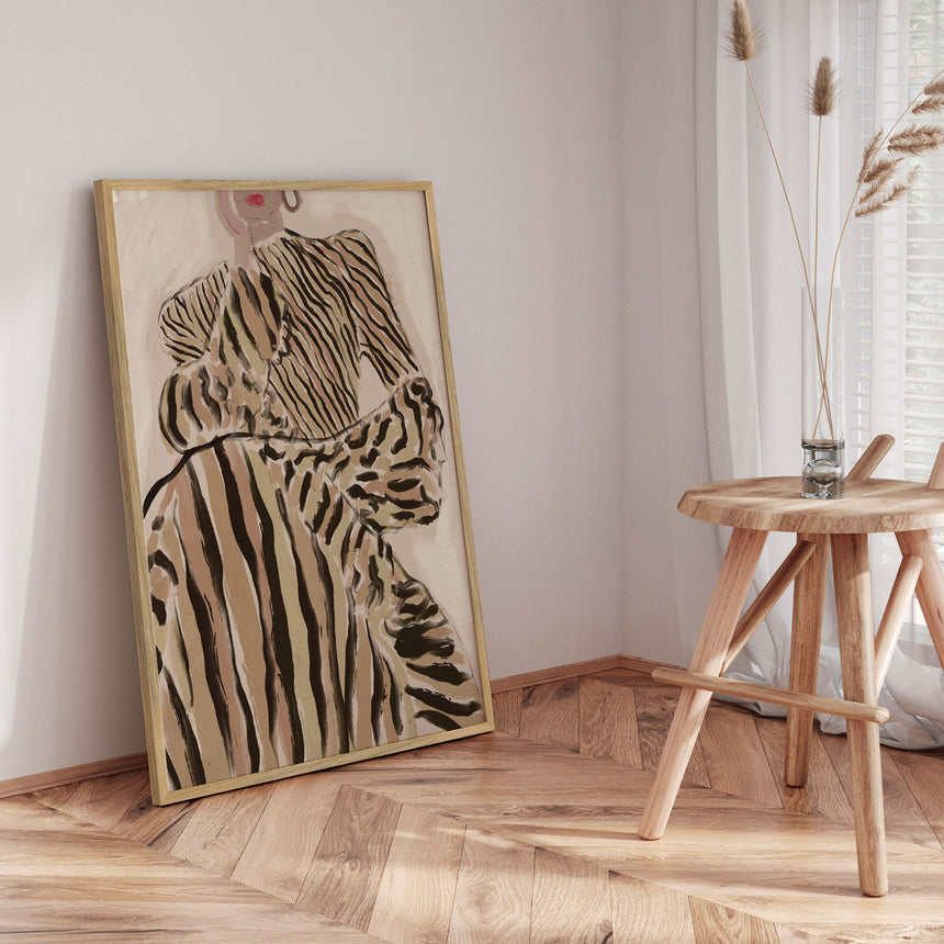 Plakat - Zebra Elegance - Treechild