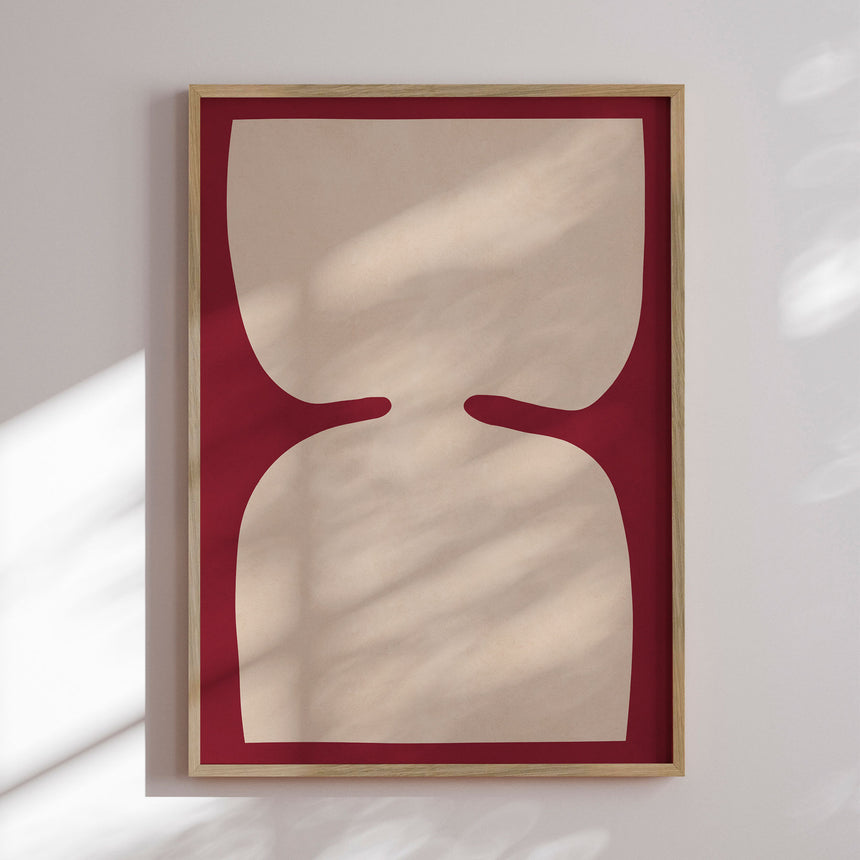 Plakat - Minimalist Beige Shapes - Vitor Costa