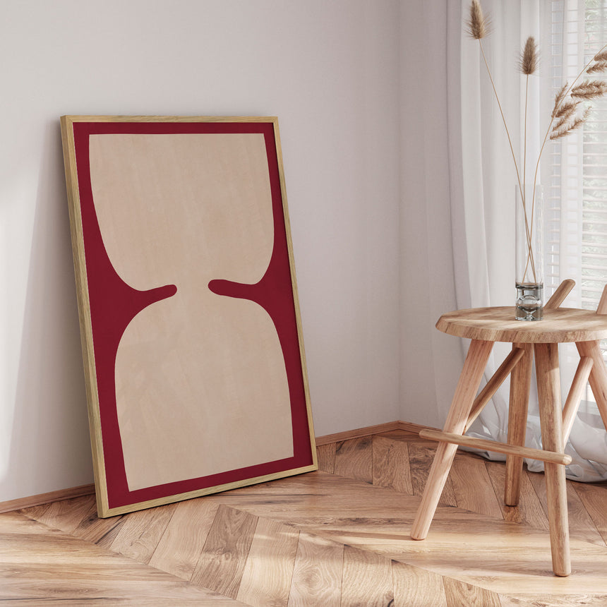 Plakat - Minimalist Beige Shapes - Vitor Costa