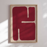 Plakat - Crimson Contours - Vitor Costa