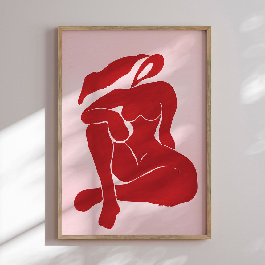 Plakat - Crimson Silhouette - Santhosh ch