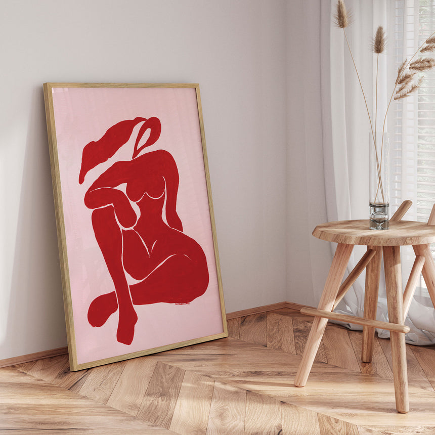 Plakat - Crimson Silhouette - Santhosh ch