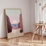 Plakat - Serene Sunset Gaze - Ralu S