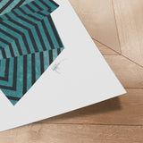 Plakat - Zen Stone IV. (blue version) - Paulina Vårregn