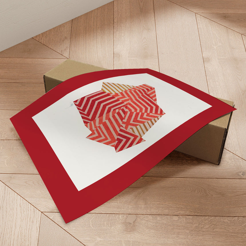 Plakat - Zen Stone VI. (red version) - Paulina Vårregn