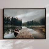 Lærredstryk - Tranquil Lake Dock - Jakob Remar