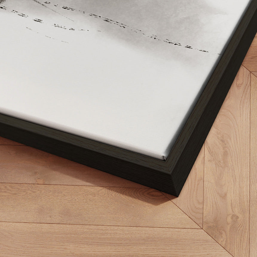 Håndlavet maleri med ramme - Whispers of Ink - 1x Studio II - Mixed media