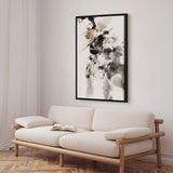 Håndlavet maleri med ramme - Whispers of Ink - 1x Studio II - Mixed media