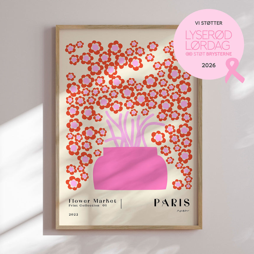 Plakat - Flower Market Paris - NKTN