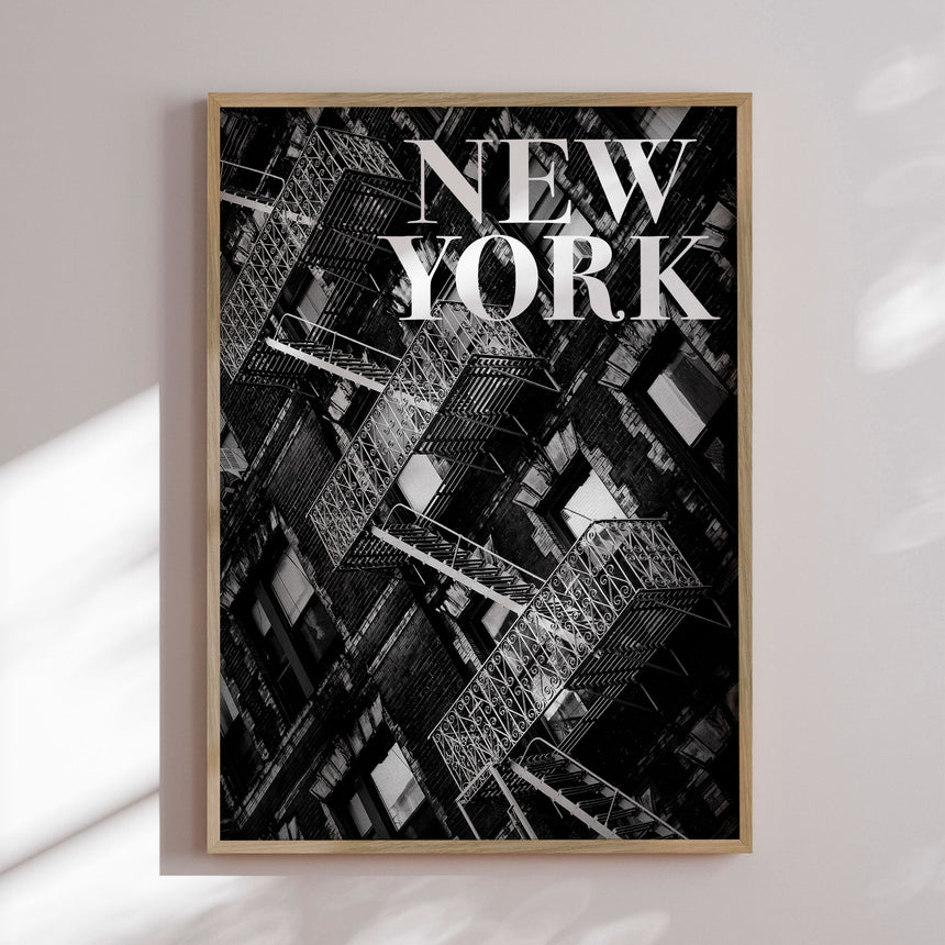 Plakat - NYC Fire Escapes - Rikard Martin
