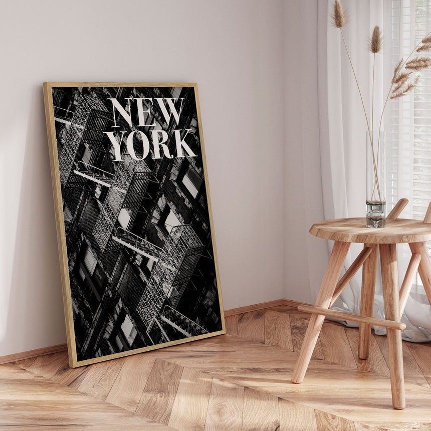 Plakat - NYC Fire Escapes - Rikard Martin