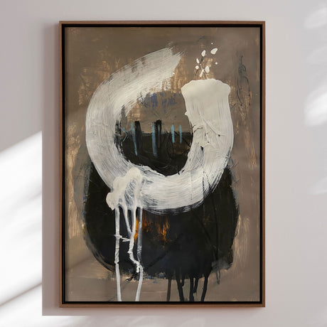 Håndlavet maleri med ramme - Fresh Start III - Afranio Raposo - Mixed media