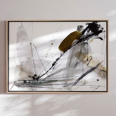 Håndlavet maleri i ramme - Lighthouse - Dan Hobday - Mixed media