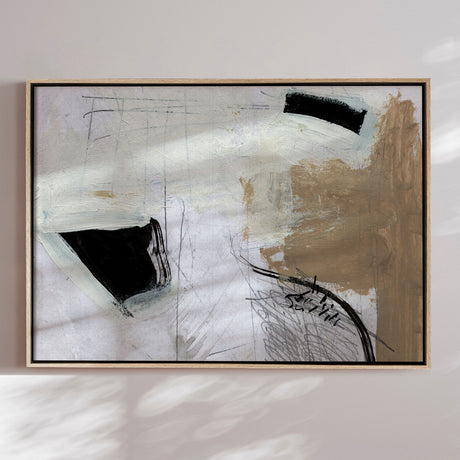 Håndlavet maleri i ramme - Motion - Dan Hobday - Mixed media