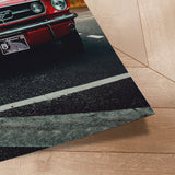 Plakat - Classic Red Car - Fadil Roze