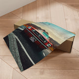 Plakat - Classic Red Car - Fadil Roze