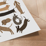 Plakat - Cute Dachshund Dogs - Hanna Melin