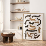 Plakat - Cute Dachshund Dogs - Hanna Melin