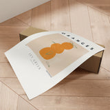 Plakat - Minimalist Orange Stack - Ivy Green Illustrations