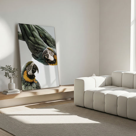 Lærredstryk - Vibrant Parrot Duo - Treechild