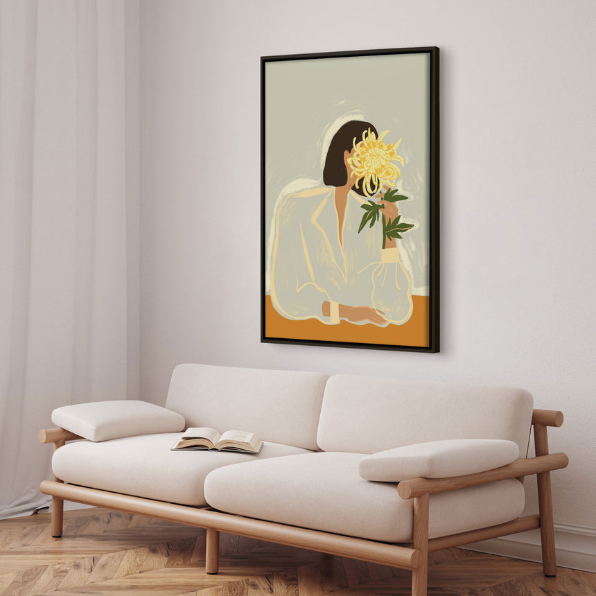 Lærredstryk - The Crysanthemum - Arty Guava