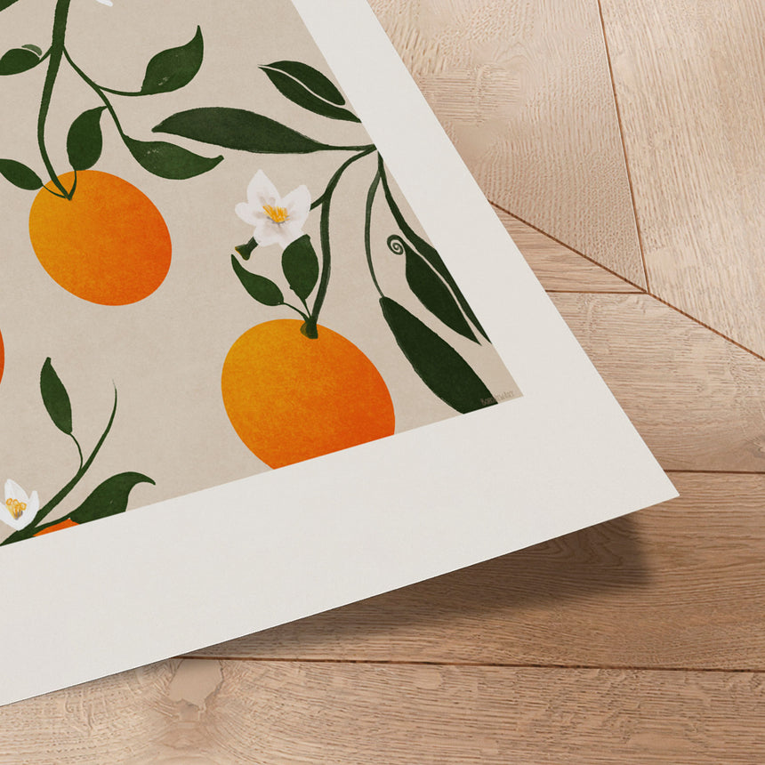 Plakat - Orange Elegance - Emel Tunaboylu