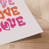 Plakat - Love - Oju Design