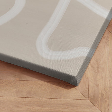 Lærredstryk - White Brush Stroke II - Elena Ristova