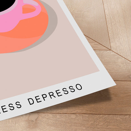 Plakat - More Espresso Less Depresso - ByKammille