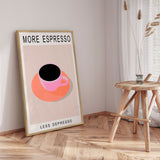 Plakat - More Espresso Less Depresso - ByKammille