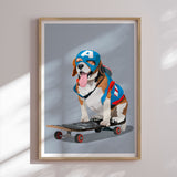Plakat - Superhero Beagle - ByKammille