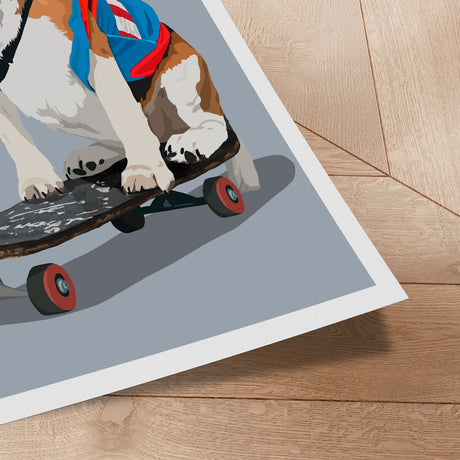 Plakat - Superhero Beagle - ByKammille