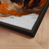 Håndlavet maleri med ramme - Warm Abstract Portrait - Kiarra B