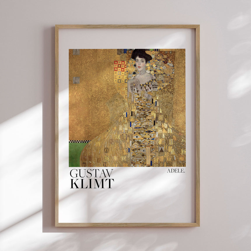 Plakat - Portrait of Adele Bloch Bauer - Gustav Klimt