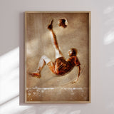 Plakat - Soccer Bicycle Kick - Justyna Jaszke