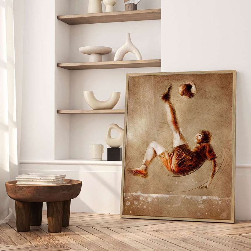 Plakat - Soccer Bicycle Kick - Justyna Jaszke
