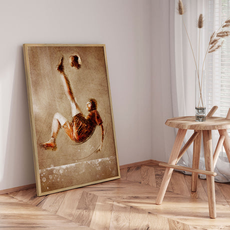 Plakat - Soccer Bicycle Kick - Justyna Jaszke