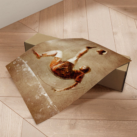 Plakat - Soccer Bicycle Kick - Justyna Jaszke