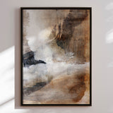 Håndlavet maleri med ramme - Abstract Earthquake - Dan Hobday - Mixed media