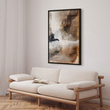 Håndlavet maleri med ramme - Abstract Earthquake - Dan Hobday - Mixed media