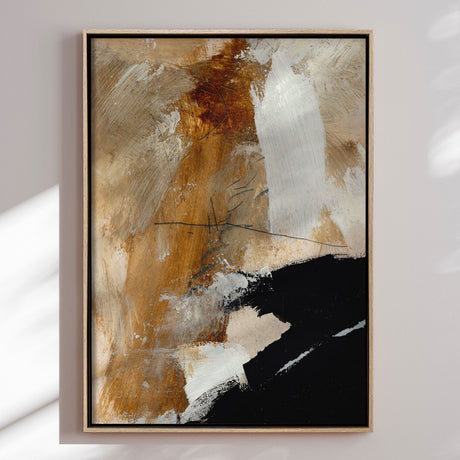 Håndlavet maleri med ramme - Underneath - Dan Hobday - Mixed media