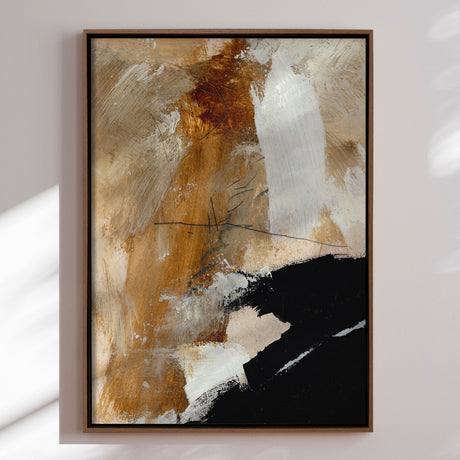 Håndlavet maleri med ramme - Underneath - Dan Hobday - Mixed media
