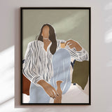 Lærredstryk - Morning Reflection - Ivy Green Illustrations